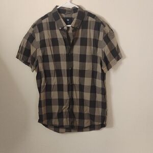 GAP Men's Checkered Gray Shirt Size Large